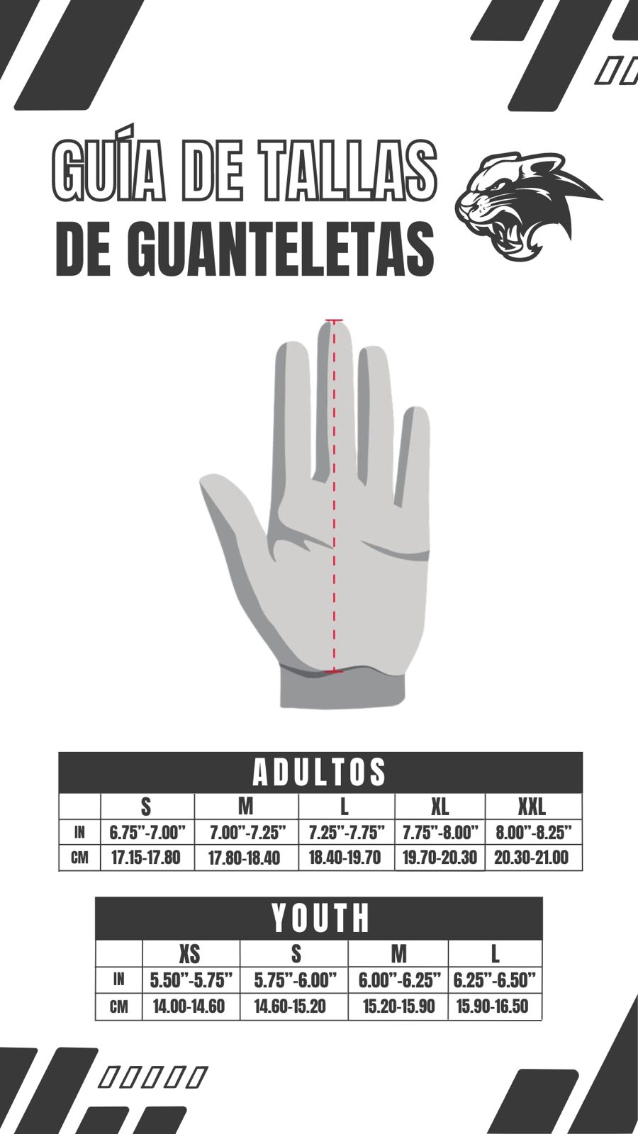 Guanteletas Flags / 2 colores